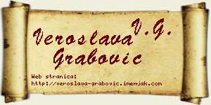 Veroslava Grabović vizit kartica